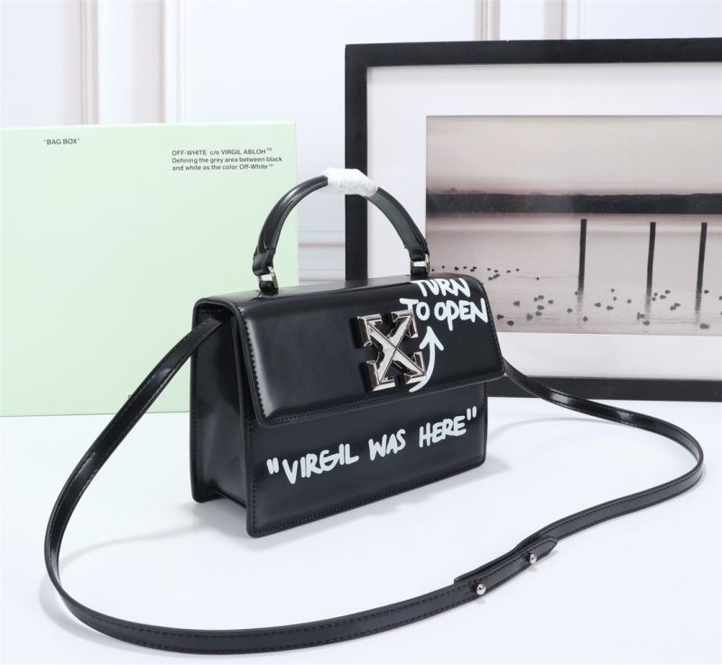 Off White Top Handle Bags